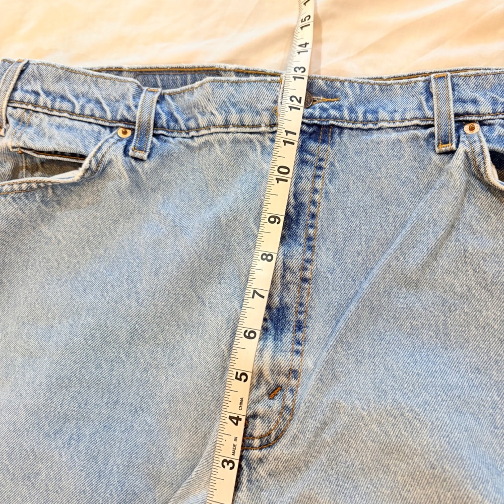 3 Pk Vintage Levis 550 Orange Tab Relaxed Tapered Jeans Light Wash‎ 40x30 Mens - Picture 9 of 11